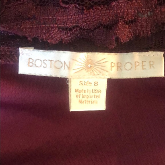 Size 8 Purple Lace Boston Proper Dress - Picture 4 of 4
